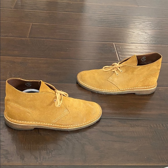 Clarks brown leather Upper lace up boots men’s size 8.5 M width - Picture 3 of 8